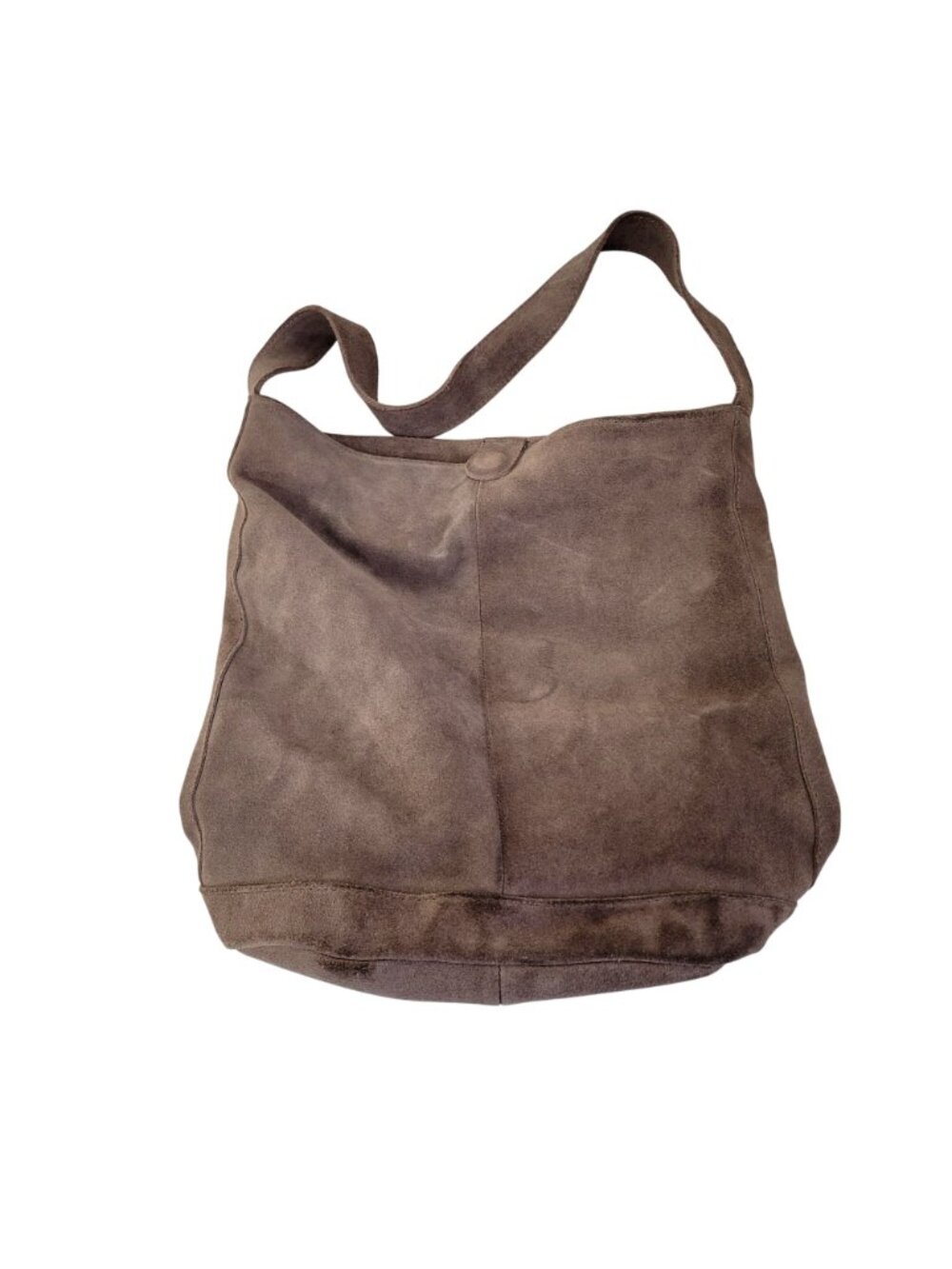 Kimchi Blue Brown Suede Hobo Shoulder Bag With Inner Zip Pocket - Picture 7 of 8